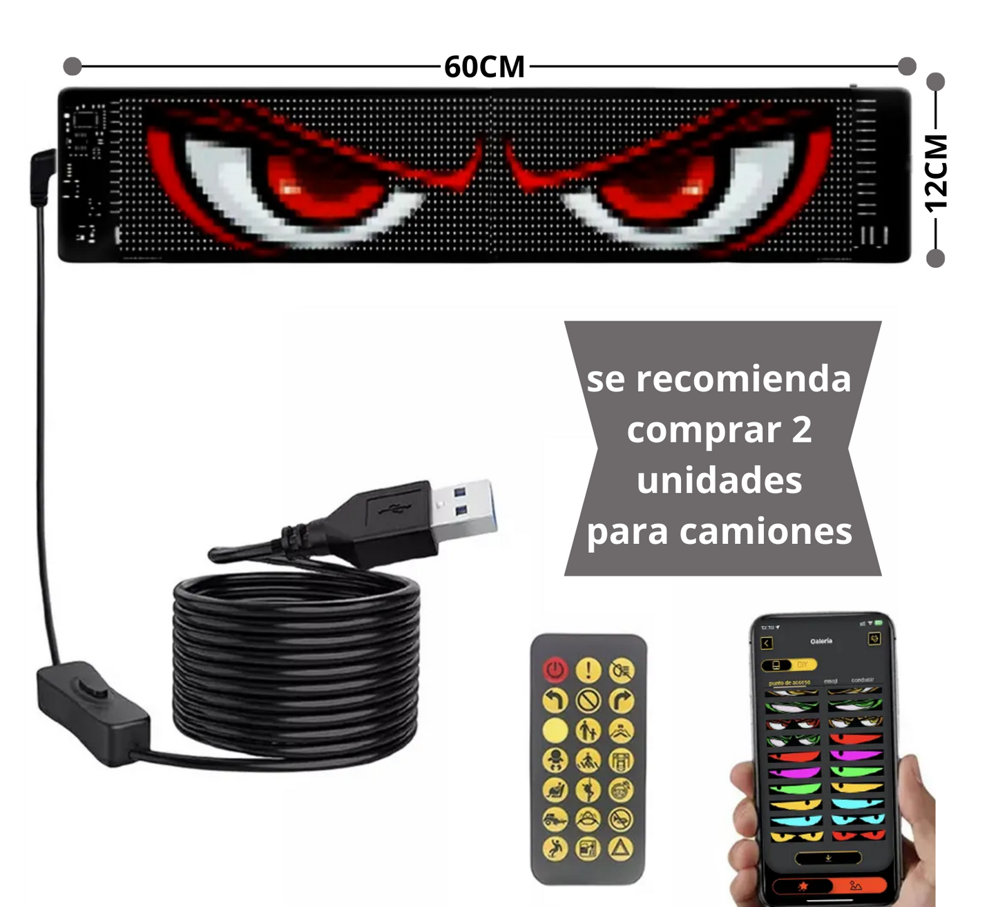 Panel LED Digital para Vehículos – Visibilidad que Impacta