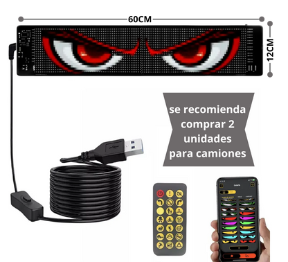 Panel LED Digital para Vehículos – Visibilidad que Impacta